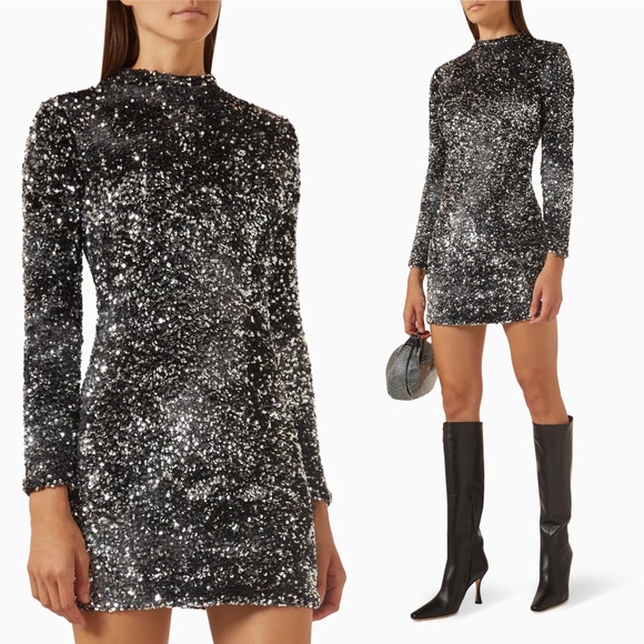 MARELLA Dresses & Skirts - NWT MARELLA Nover Sequin Mini Dress in Velvet jersey  Shiny